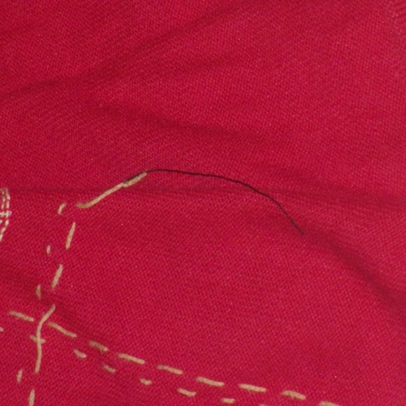 Alfred Dunner Women's Red Flower Embroidered Padded Cardigan Sweater Size Large - Picture 8 of 13